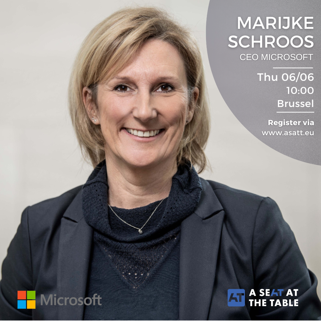 Round table Marijke Schroos, CEO of Microsoft BeLux