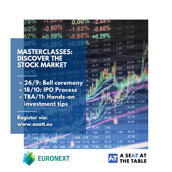 🏦 Get ready for the 1st investing masterclass: Bell Ceremony & introduction to stocks 📈 - ASATT